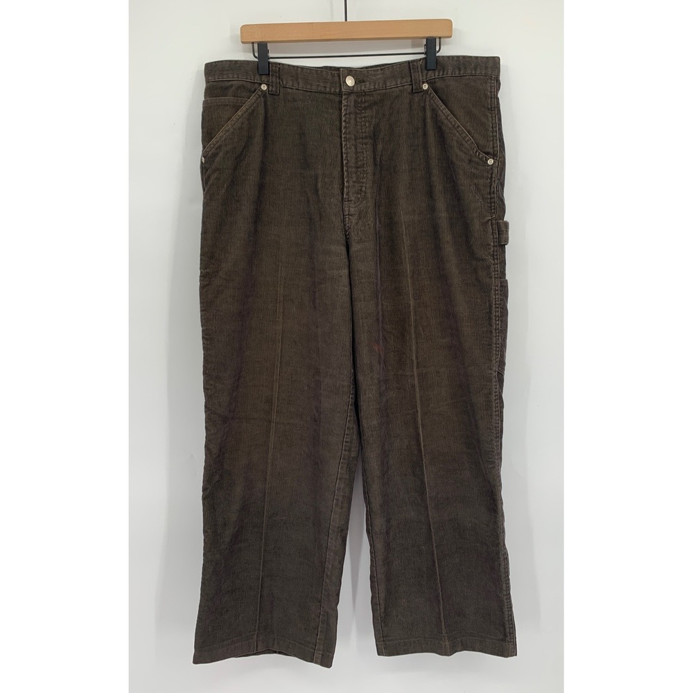 Vintage No Boundaries Pants 38x30 Brown Corduroy Carpenter Workwear 90s Baggy